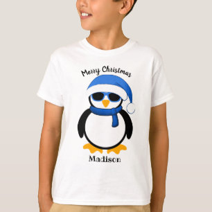 Cute coole pinguin Kerstwinter Personalizeren T-shirt