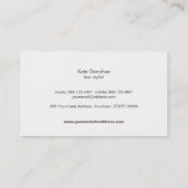 Cute Copper Scissors Hair Stylist Salon Lavender Visitekaartje (Achterkant)