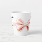 Cute Coquette Balletcore Valentine Latte Mok (Voorkant)