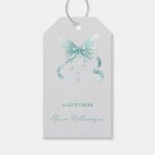 Cute Coquette Blue  Bow Personalized Gift From Cadeaulabel (Voorkant)
