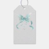 Cute Coquette Blue  Bow Personalized Gift From Cadeaulabel (Achterkant)