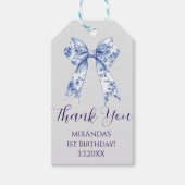 Cute Coquette Blue  Bow Personalized Gift From Cadeaulabel (Voorkant)