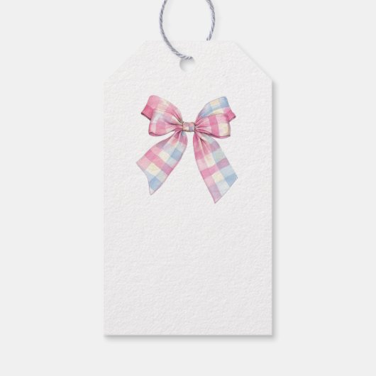 Cute Coquette Blue& pink BowPersonalized Gift From Cadeaulabel (Achterkant)