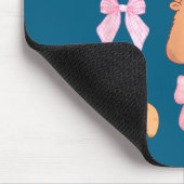 Cute Coquette Bow Capybara Pajamas Pjs Clothes Gir Muismat (Hoek)