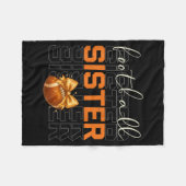 Cute Coquette Bow Srt Fantasy Football Sister Foot Fleece Deken (Voorkant (Horizontaal))