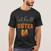 Cute Coquette Bow Srt Fantasy Football Sister Foot T-shirt (Voorkant)