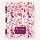 Cute Coquette country girl aesthetic pattern Notitieboek (Voorkant)