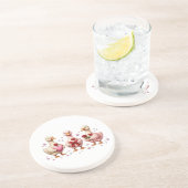 Cute Coquette geese friends  Zandsteen Onderzetter (Zijkant)