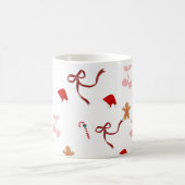 Cute Coquette Lint Kerst Koffiemok (Center)