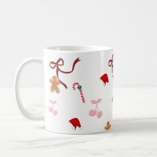 Cute Coquette Lint Kerst Koffiemok