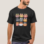 Cute Coquette Pumpkin Season Thanksgiving Autumn F T-shirt (Voorkant)