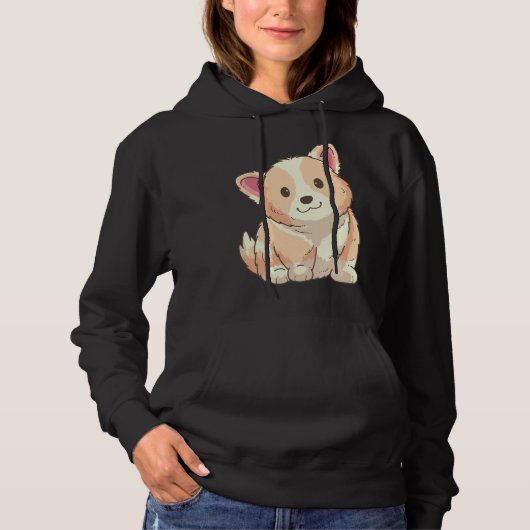 Cute Corgi 163 Hoodie (Voorkant)