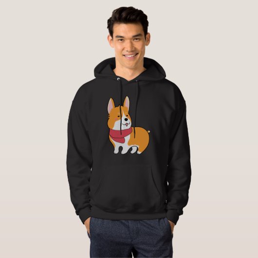 Cute Corgi  527 Hoodie (Voorkant volledig)