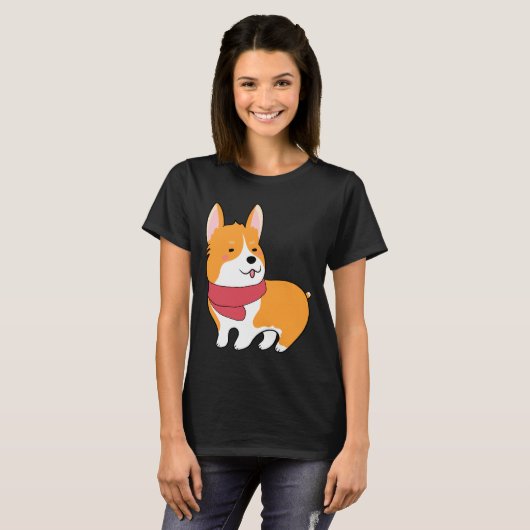Cute Corgi 527 T-shirt (Voorkant volledig)