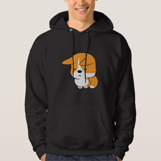 Cute Corgi 733 Hoodie (Voorkant)