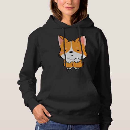 Cute Corgi 740 Hoodie (Voorkant)