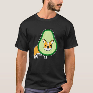 Cute Corgi And Avocado  Corgi Lover  Idea Paleo T-shirt