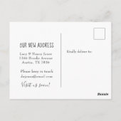 Cute Corgi bewegende aankondiging Briefkaart (Achterkant)