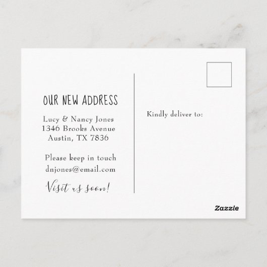 Cute Corgi bewegende aankondiging Briefkaart (Achterkant)