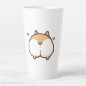 Cute Corgi Butt Mok - Large Latte 17oz (Voorkant)