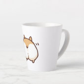 Cute Corgi Butt Mok - Small Latte 12oz (Rechterhoek)