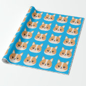 Cute Corgi Cadeaupapier (Uitgerold)