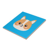 Cute Corgi Ceramic Tile Tegeltje (Zijkant)