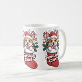 Cute Corgi Christmas Mug – Paw-liday Cheer Coffee  Koffiemok (Voorkant rechts)