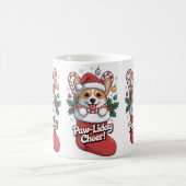 Cute Corgi Christmas Mug – Paw-liday Cheer Coffee  Koffiemok (Center)