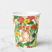 Cute Corgi Colorful Papieren Bekers (Achterkant)