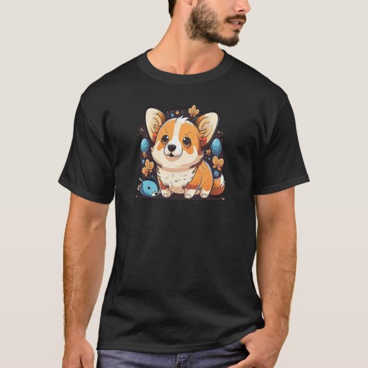Cute Corgi Cool Pembroke Welsh Corgi  12 T-shirt (Voorkant)