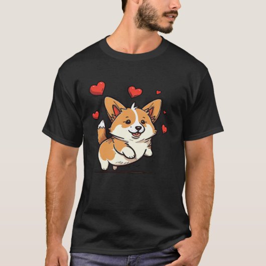 Cute Corgi Cool Pembroke Welsh Corgi  13 T-shirt (Voorkant)