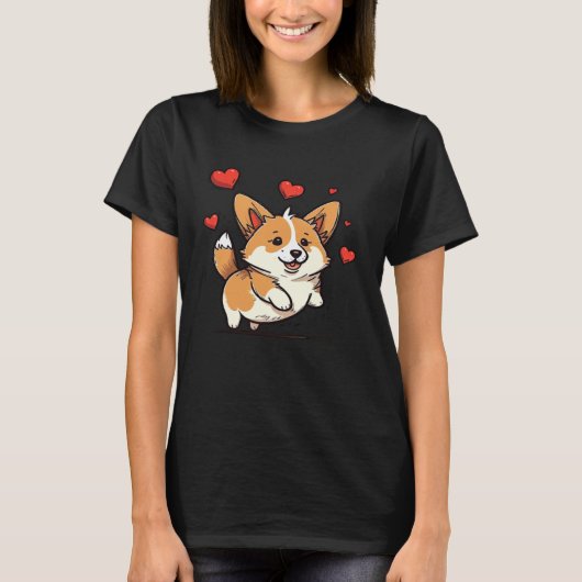 Cute Corgi Cool Pembroke Welsh Corgi  13 T-shirt (Voorkant)