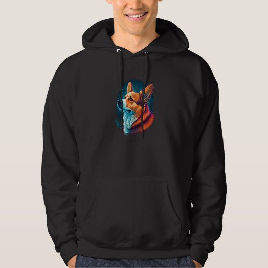 Cute Corgi Cool Pembroke Welsh Corgi  22 Hoodie (Voorkant)