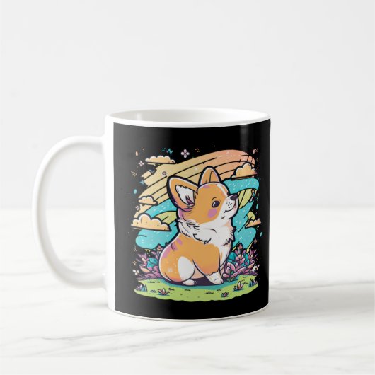 Cute Corgi Cool Pembroke Welsh Corgi 6 Koffiemok (Links)