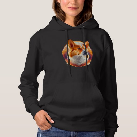 Cute Corgi Cool Pembroke Welsh Corgi  9 Hoodie (Voorkant)