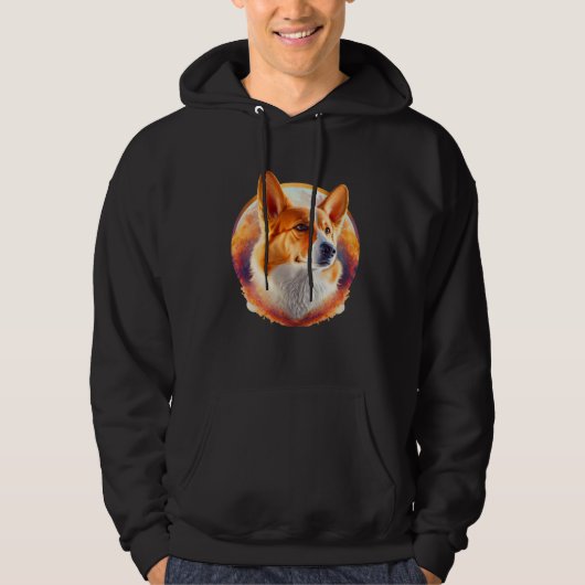 Cute Corgi Cool Pembroke Welsh Corgi  9 Hoodie (Voorkant)