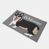 Cute Corgi Deurmat (Schuin)