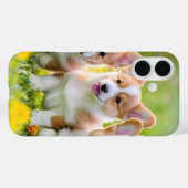 Cute Corgi die in de gras speelt Case-Mate iPhone Case (Achterkant (horizontaal))