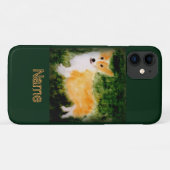 Cute Corgi Dog Art genaamd Case-Mate iPhone Case (Achterkant (horizontaal))