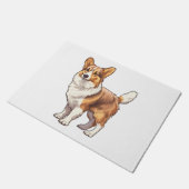 Cute Corgi Dog Deurmat (Schuin)