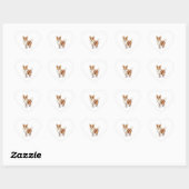 Cute Corgi Dog Hart Sticker (Vel)