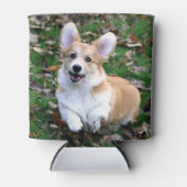 Cute Corgi Dog Leaping Blikjeskoeler (Voorkant)