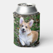 Cute Corgi Dog Leaping Blikjeskoeler (Blikje Achterkant)