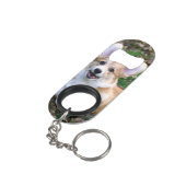 Cute Corgi Dog Leaping Mini Flessenopener (Achterkant Gekanteld)