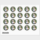 Cute Corgi Dog Leaping Ronde Sticker (Vel)