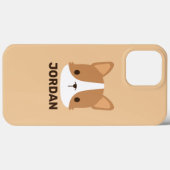 Cute Corgi Dog met persoonlijke naam Case-Mate iPhone Case (Achterkant (horizontaal))