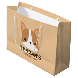 Cute Corgi Dog met persoonlijke naam Groot Cadeauzakje