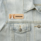 Cute Corgi Dog met persoonlijke naam Naamplaatje (In situ)