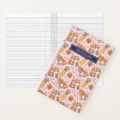 Cute Corgi Dog Pattern Cupid Bow and Arrow Heart Notitieboek (Binnen)